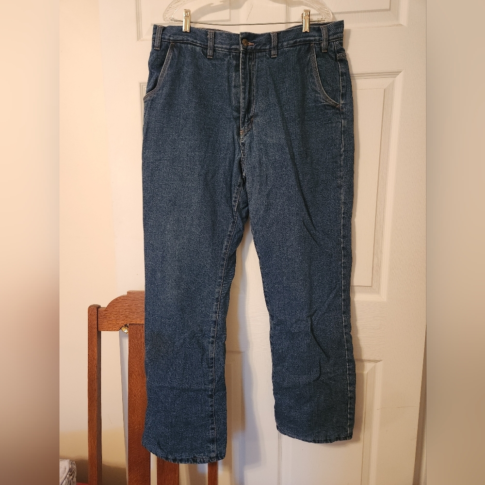 Red Head, thinsulate Men's Denim Jeans in Medium Wash Blue, sz 38x34